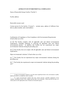 affidavit of environmental compliance