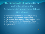 The Ningaloo Reef sustainable or under threat from the