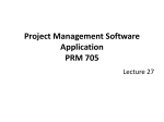 Project Management Using Software Applications