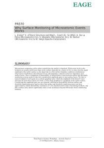 Why Surface Monitoring of Microseismic Events