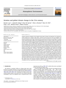 Aviation and global climate change in the 21st century