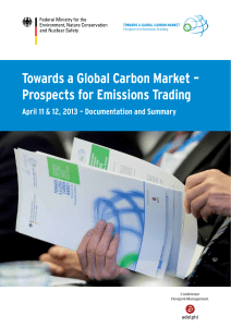 Towards a Global Carbon Market – Prospects for