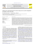 Exploring the relationship between climate change and rice yield in