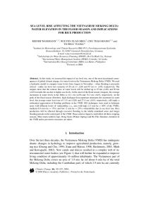 Sea Level Rise Affecting the Vietnamese Mekong Delta: Water