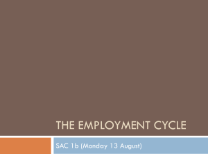 The Employment Cycle - VCE Business Management