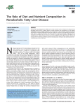 The Role of Diet and Nutrient Composition in Nonalcoholic Fatty