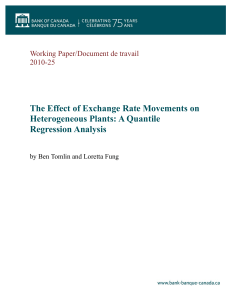 The Effect of Exchange Rate Movements on Heterogeneous Plants