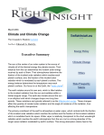 Climate Change - The Right Insight