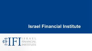 IFI Presentation - Israel Financial Institute