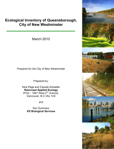 Ecological Inventory of Queensborough, City of New Westminster