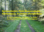 Seismoelectric Field Measurements - Performance - LIAG