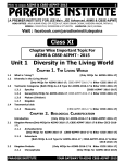 Class XI Unit 1 Diversity in The Living World