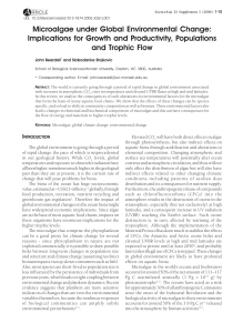 Microalgae under Global Environmental Change: Implications for