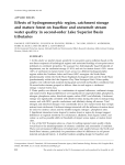 Effects of hydrogeomorphic region, catchment storage and mature