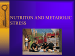MNT for Metabolic Stress: Sepsis, Trauma, Burns, Surgery