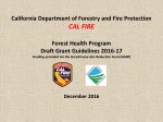 CAL FIRE`s Forest Health Initiative
