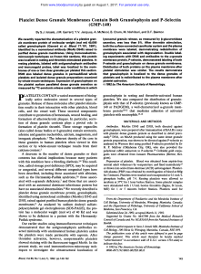 Platelet Dense Granule Membranes Contain Both