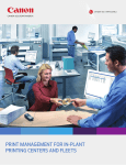 Print ManageMent for in-Plant Printing centers and