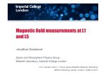 Magnetic field measurements at L1 and L5