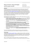 Drug shortages and the gray market