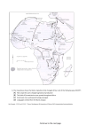 6. The map above shows the Bantu migrations that changed Africa