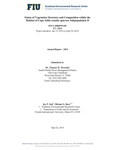 Status of Vegetation Structure and Composition within the Habitat of