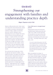 Strengthening our engagement with families and