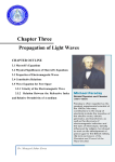 Chapter Three: Propagation of light waves Dr.Muayyed Jabar Zoory