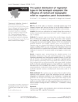 The spatial distribution of vegetation types in the Serengeti ecosystem