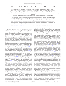 Enhanced localization of Dyakonov-like surface waves in left