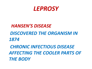 clinical features of leprosy