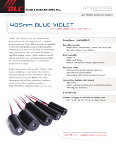 405nm BLUE VIOLET - Mouser Electronics
