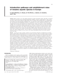 Introduction pathways and establishment rates of invasive aquatic