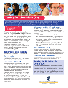 Testing for Tuberculosis (TB) - Mississippi State Department of Health