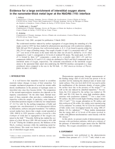 Evidence for a large enrichment of interstitial oxygen atoms in the