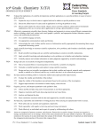 10th Grade Chemistry X (TJ) GRADE(S)/LEVELS SUBJECT Power