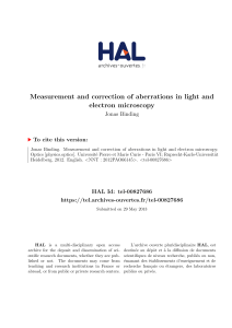 Measurement and correction of aberrations in light and electron