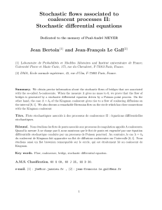 Stochastic flows associated to coalescent processes II: Stochastic