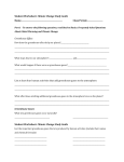 Student Worksheet: Climate Change Study Guide