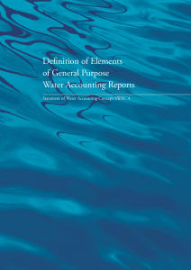 SWAC 4 - Definition of Elements of General Purpose Water