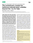 The evolutionary context for herbivore-induced plant