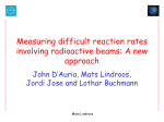 Measuring difficult reaction rates involving