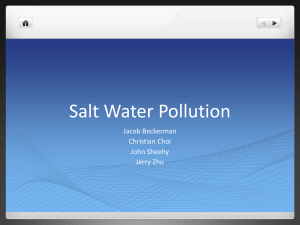 Salt Water Pollution