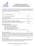 Laboratory Hazard Assessment, Personal Protective Equipment Use