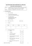 Questionnaire for Environmental Appraisal