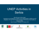 UNEP Activities in Serbia