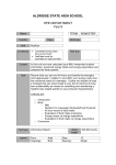 Year 9 nutrition assignment - Aldridge State High School