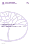 Suggested Resources EAL/D Language Teaching Years 11