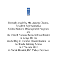 Aeneas Chuma, UN Resident Coordinator, Kenya on World Day to