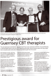 Prestigious award for Guernsey CBT therapists
